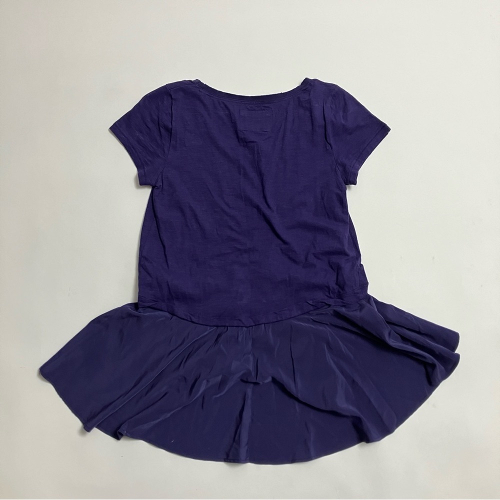 ANTHRO POSTMARK peplum top in plum color - Picture 5 of 7